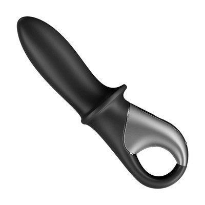 Foto 6 do produto Vibrador Anal em Silicone com 12 Modos de Vibração, App Interativo e Função Aquecimento - Satisfyer Hot Passion | 9,5 x 3,3 cm