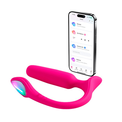 Vibrador Anal em Silicone com Controle Via Aplicativo, 7 Modos de Vibração, Luz LED e Recarregável - Lovense Lush Anal | 8 x 2 cm