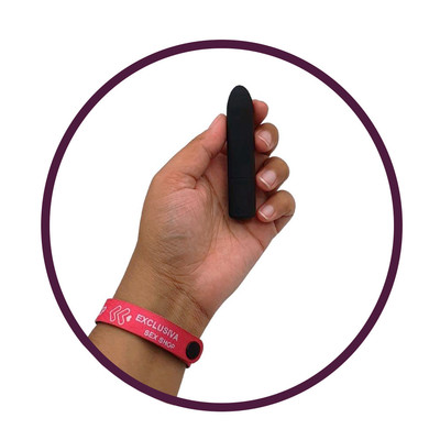 Foto 4 do produto Vibrador Bullet com 12 Modos de Vibração e Carregamento Via USB - Happy Dream - 8,7 x 1,8 cm | Disponível em 2 Cores