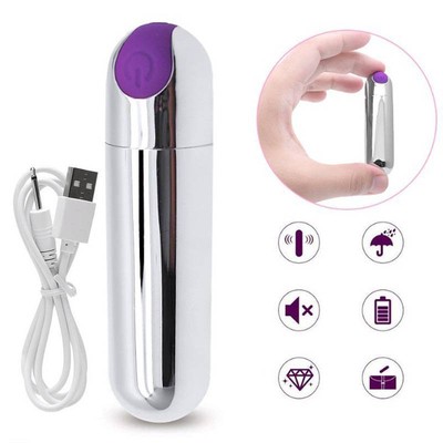 Foto 4 do produto Vibrador Bullet em ABS com 10 Modos de Vibração e Carregamento Via USB - 7,7 x 2 cm | Pleasure Dreams | Disponível em 2 Cores