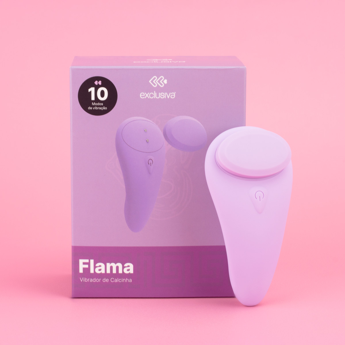 Vibrador de Calcinha com 10 Modos de Vibração e Imã para Prendê-lo na Peça Intima e Aplicativo Interativo - Exclusiva Flama - 2