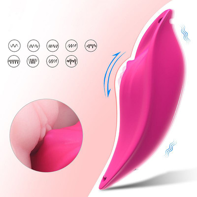 Foto 3 do produto Vibrador de Calcinha com 9 Modos de Vibração e Controle Remoto Sem Fio- S-Hande Petal-RCT - 12 x 4,3 cm | Disponível em 2 Cores