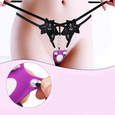 Foto 7 do produto Vibrador em Silicone com 9 Modos de Vibrações, Controle Remoto Sem Fio e Calcinha - S-hande Rebecca-RCT | 13 x 4,3 | Disponível em 2 Cores