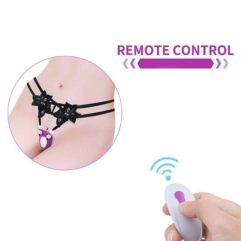 Vibrador em Silicone com 9 Modos de Vibrações, Controle Remoto Sem Fio e Calcinha - S-hande Rebecca-RCT | 13 x 4,3 | Disponível em 2 Cores - 6