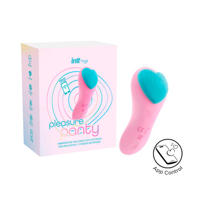 Vibrador de Calcinha com Carregamento Magnético, 9 Modos de Vibração e Controle por Aplicativo - Intt Toys Pleasure Panty | Disponível em 2 Cores
