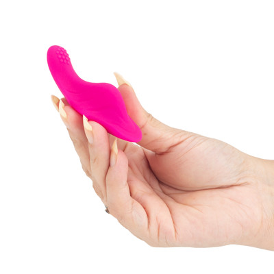 Vibrador para Calcinha com Controle Via Aplicativo, 9 Modos de Vibração, Textura de Nódulos e Recarregável - Butterfly | 8,3 x 3,9 cm