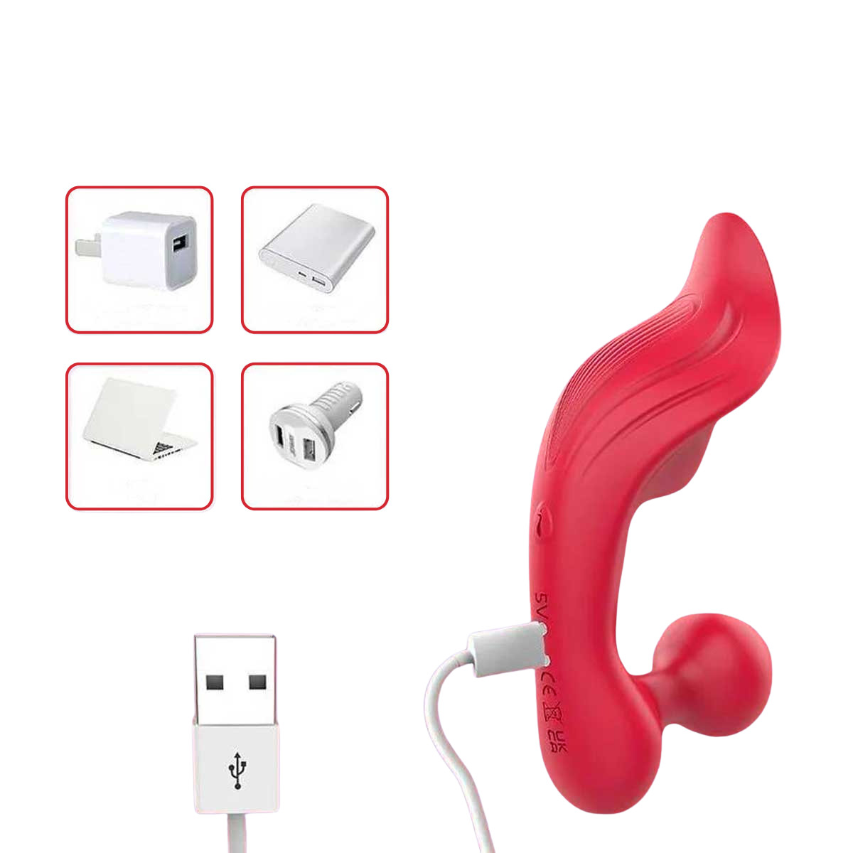 Vibrador para Calcinha Estimulador de Clitóris e Ânus com 9 Modos de Vibração, Recarregável e Controle Remoto - S-Hande Chomper-RCT | 12,7 x 5 cm | Disponível em 3 Cores - 14