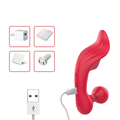 Foto 14 do produto Vibrador para Calcinha Estimulador de Clitóris e Ânus com 9 Modos de Vibração, Recarregável e Controle Remoto - S-Hande Chomper-RCT | 12,7 x 5 cm | Disponível em 3 Cores