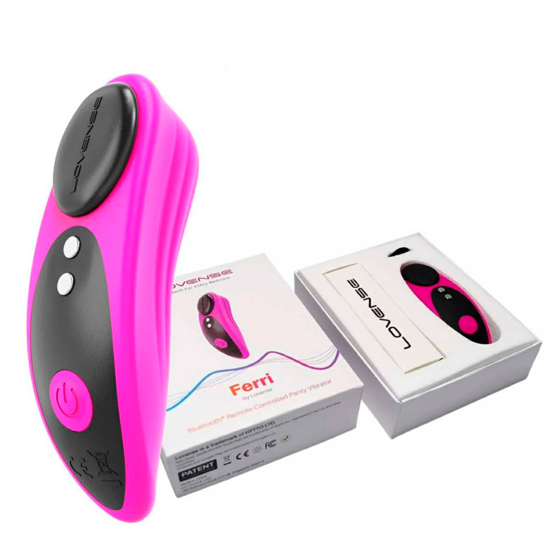 Vibrador de Calcinha Recarregável com 7 Modos de Vibração e Controle por Aplicativo - Lovense Ferri | 7,8 x 2,6 cm - 3