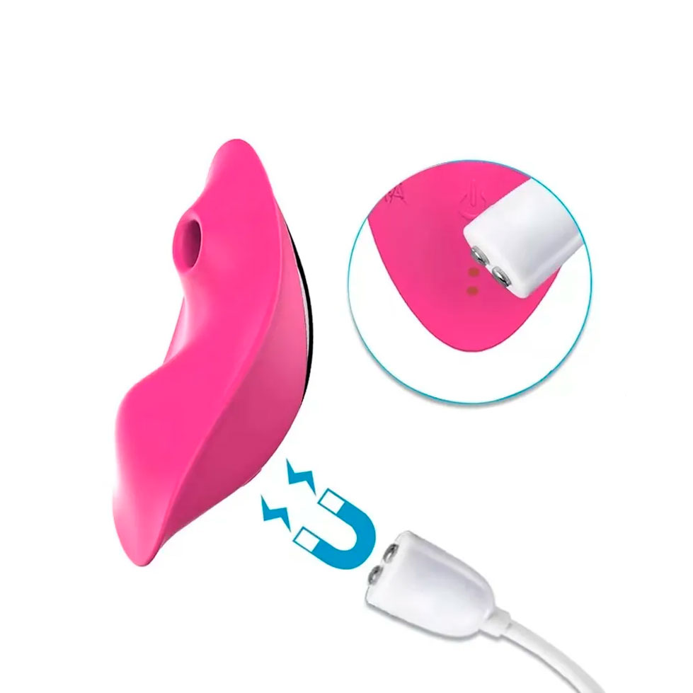Vibrador de Calcinha Recarregável em Silicone com 9 Modos de Vibrações, 9 Modos de Pulsação com Controle Remoto Sem Fio e Controle Via App - 5,4 x 4,1 cm | Disponível em 2 Cores - 4