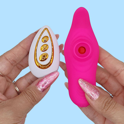 Vibrador de Calcinha em Silicone com 10 Modos de Vibrações, Controle Remoto sem Fio e Carregamento via USB | 10,6 x 3,8 cm