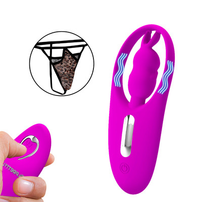 Vibrador em Silicone 12 modos de Vibração, Controle Remoto Sem Fio e Calcinha Fio Dental - Pretty love Dancing Butterfly | 11,2 x 3,8 cm