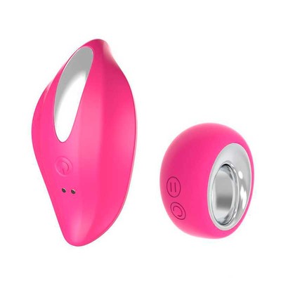 Foto 1 do produto Vibrador de Calcinha em Silicone com 12 Modos de Vibração, Controle Remoto Sem Fio e Carregamento via Cabo USB Magnético - Body-Safe | 7,9 x 4,5 cm