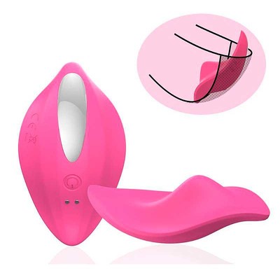 Foto 2 do produto Vibrador de Calcinha em Silicone com 12 Modos de Vibração, Controle Remoto Sem Fio e Carregamento via Cabo USB Magnético - Body-Safe | 7,9 x 4,5 cm