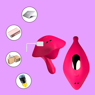 Foto 5 do produto Vibrador de Calcinha em Silicone com 12 Vibrações, Mini Estimulador e Controle Remoto - Melo Wearable Vibrator | 9 x 4,4 cm