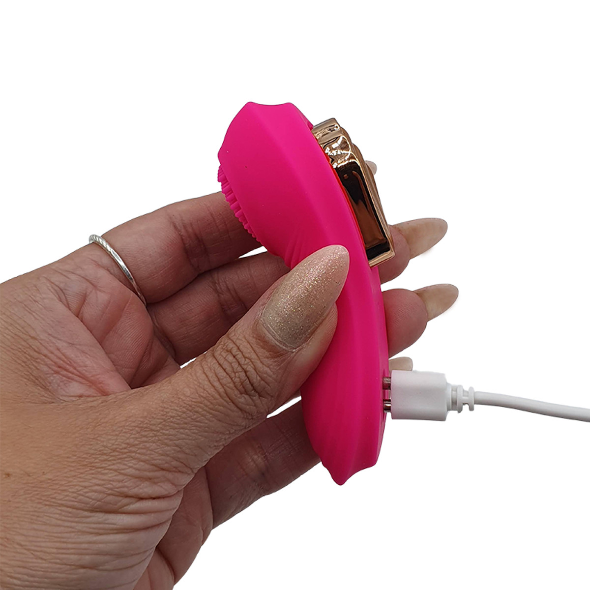 Vibrador de Calcinha em Silicone com 9 Modos de Vibração, Controle por App e Carregamento via USB | 9 x 3,3 cm | Disponível em 4 Cores - 9