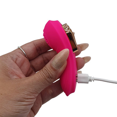 Foto 9 do produto Vibrador de Calcinha em Silicone com 9 Modos de Vibração, Controle por App e Carregamento via USB | 9 x 3,3 cm | Disponível em 4 Cores