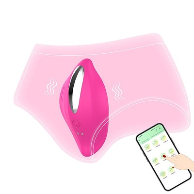 Foto 6 do produto Vibrador de Calcinha em Silicone com 9 Modos de Vibrações, Controle por App e Carregamento via Cabo USB Magnético - SI Paname App | 8 x 4,5 cm | Disponível em 3 Cores