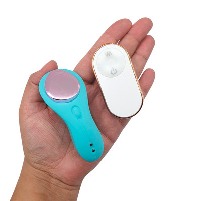 Vibrador de Calcinha em Silicone Aveludado com 9 Modos de Vibração, Controle Remoto Sem Fio e Carregamento Via Cabo USB Magnético - S-Hande Bell RCT | Disponível em 2 Cores