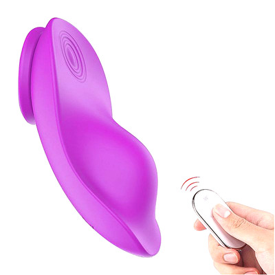 Foto 2 do produto Vibrador de Calcinha em Silicone Aveludado com Controle Remoto sem Fio, 9 Modos de Vibração e Resistencia à Água - S-Hande Leaf-RCT | Disponível em 4 Cores