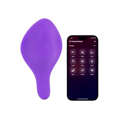 Vibrador de Calcinha em Silicone com Formato Ergonômico, 10 Modos de Vibração e Aplicativo Interativo - Insivible Wearable
