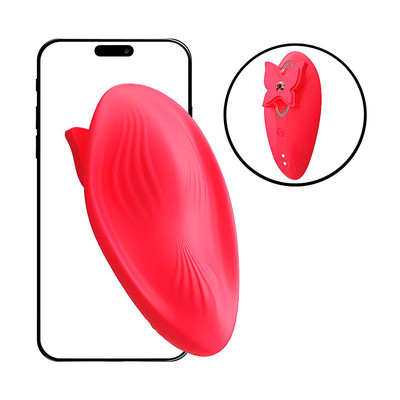 Vibrador de Calcinha em Silicone com Formato Ergonômico, 10 Modos de Vibração, Movimentos e Aplicativo Interativo - Sexy Import