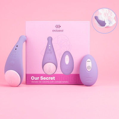 Vibrador de Calcinha em Silicone Macio com 9 Modos de Vibração e Controle Remoto Sem Fio - Exclusiva Our Secret