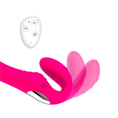 Foto 7 do produto Vibrador para Casal com 10 Modos de Vibração e Controle Remoto sem Fio - Nv Toys Roma Penetrador Strapless | Disponível em 2 Cores