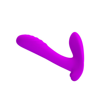 Foto 3 do produto Vibrador para Casal Recarregável com 12 Modos de Vibração, Função Memória e Controle Remoto Sem Fio - Pretty Love Remote Control Massager - 7,5 x 2,4 cm
