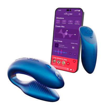 Vibrador para Casal Ajustável com 10 Modos de Vibração, Aplicativo Para Controle de Vibração e Controle Remoto Sem Fio - We-Vibe Chorus | 5 Cores