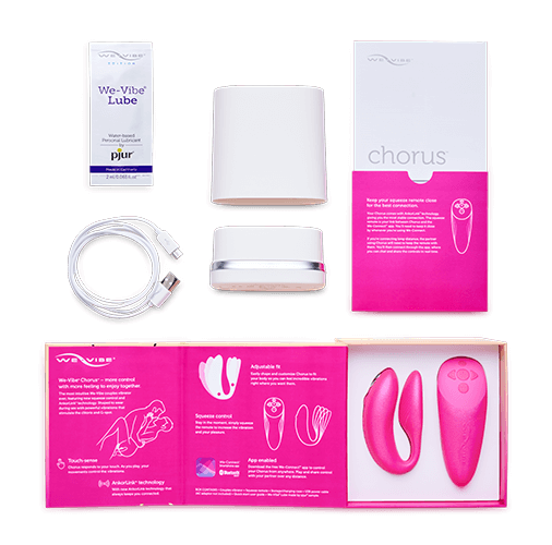 Vibrador para Casal Ajustável com 10 Modos de Vibração, Aplicativo Para Controle de Vibração e Controle Remoto Sem Fio - We-Vibe Chorus | 5 Cores - 13