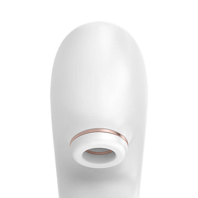Foto 7 do produto Vibrador Para Casal com Estimulador de Clítoris Recarregável com 11 Níveis de Sucção e 10 Modos de Vibração - Satisfyer PRO 4 Couples - 8 x 1,5 cm