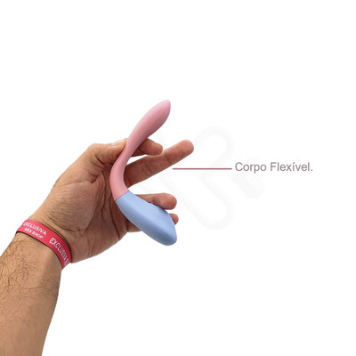 Foto 6 do produto Vibrador de Casal Recarregável com 11 Modos de Vibração e Controle Remoto Sem Fio - Topo Toys Gardenia | 6,4 x 4,4 cm