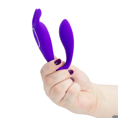 Vibrador para Casal Recarregável com 12 Modos de Vibrações e Controle Remoto sem Fio - Pretty Love Bill | 8,3 x 3,3 cm
