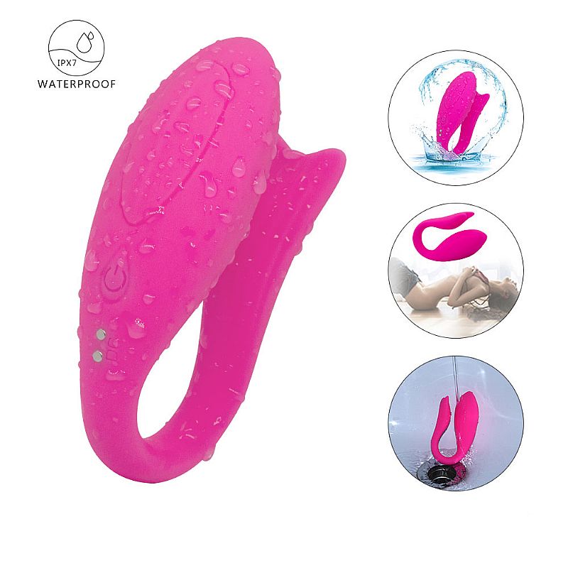 Vibrador para Casal Recarregável com 12 Programas de Vibrações e Controle Remoto Sem Fio - SI Ariel | 8 x 2,1 cm - 6