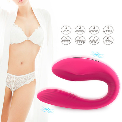 Foto 9 do produto Vibrador Para Casal Recarregável com 8 Modos de Vibrações, 5 Modos de Pulsação e Controle Remoto Sem Fio - Eletric Sucking Massager | 27 x 5,1 cm | Disponível em 3 Cores