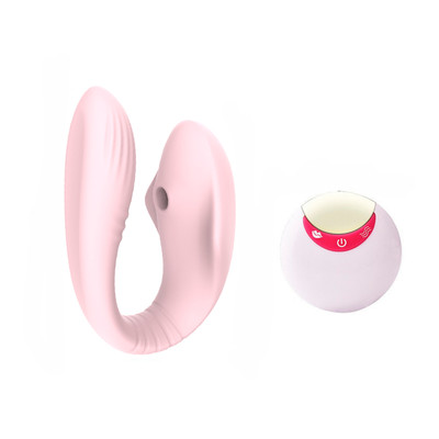Foto 2 do produto Vibrador Para Casal Recarregável com 8 Modos de Vibrações, 5 Modos de Pulsação e Controle Remoto Sem Fio - Eletric Sucking Massager | 27 x 5,1 cm | Disponível em 3 Cores