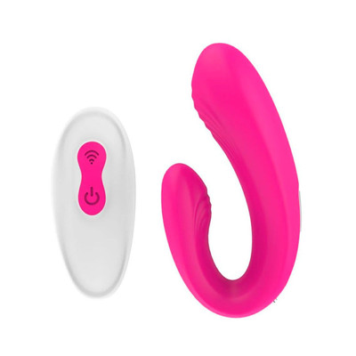 Foto 2 do produto Vibrador de Casal Recarregável com 9 Modos De Vibração, Controle Remoto e Á Prova D'água - Our Moment Couple Pulso Duplo - 9 x 4 cm