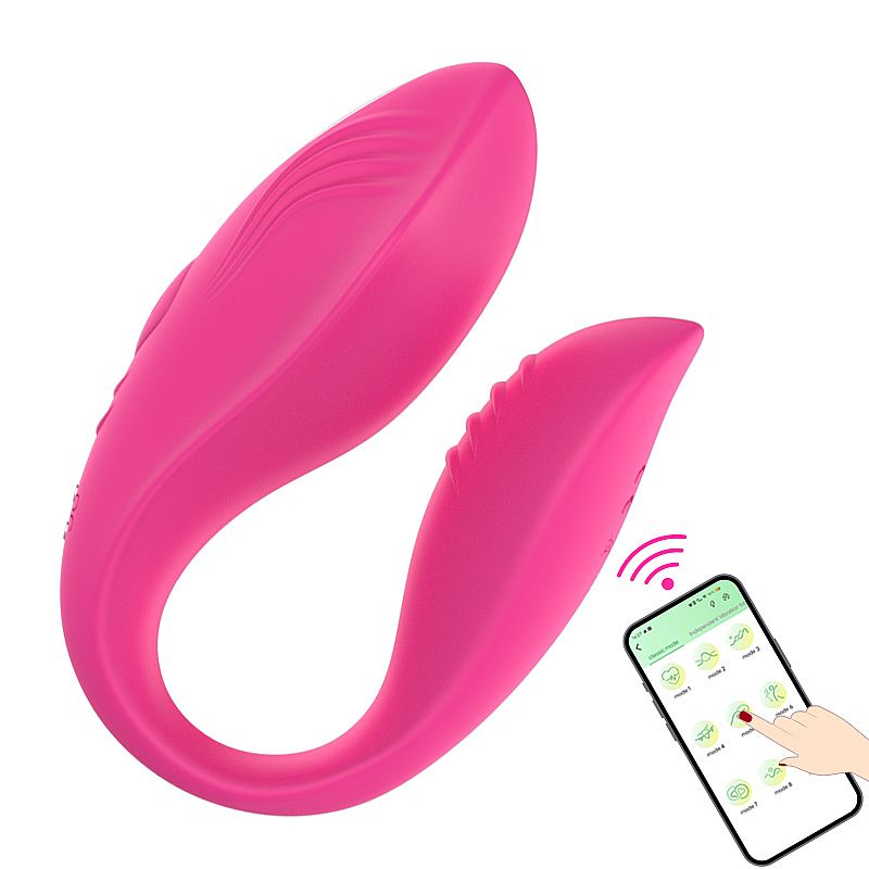 Vibrador para Casal Recarregável, Feito em Silicone, 12 Modos de Vibrações e App Control - Ella | Disponível em 2 Cores - 4