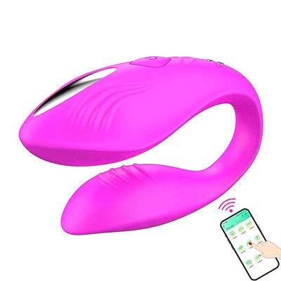 Foto 2 do produto Vibrador para Casal Recarregável, Feito em Silicone, 12 Modos de Vibrações e App Control - Ella | Disponível em 2 Cores