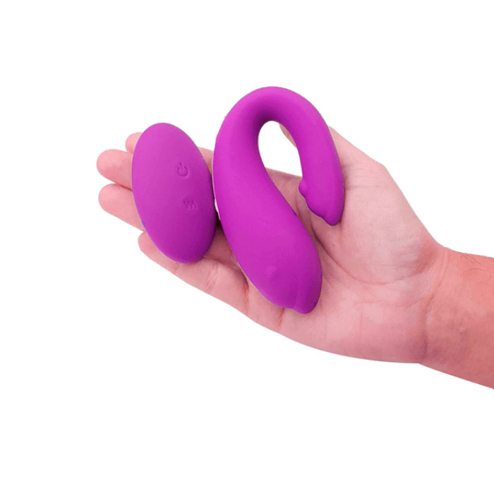 Vibrador Para Casal Recarregável com 9 Modos de Vibração e Controle Remoto Sem Fio - S-Hande Winter-RTC | Disponível em 3 Cores - 8