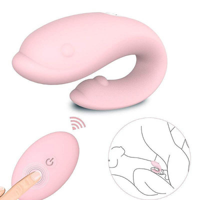 Vibrador Para Casal Recarregável com 9 Modos de Vibração e Controle Remoto Sem Fio - S-Hande Winter-RTC | Disponível em 3 Cores