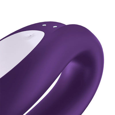 Foto 5 do produto Vibrador para Casal Recarregável em Silicone com 10 Modos de Vibração, Aplicativo e À Prova D'Água - Satisfyer Double Joy | 6 x 4,1 cm | Disponível em 3 Cores