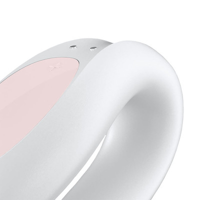 Foto 11 do produto Vibrador para Casal Recarregável em Silicone com 10 Modos de Vibração, Aplicativo e À Prova D'Água - Satisfyer Double Joy | 6 x 4,1 cm | Disponível em 3 Cores