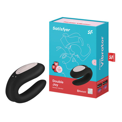 Foto 13 do produto Vibrador para Casal Recarregável em Silicone com 10 Modos de Vibração, Aplicativo e À Prova D'Água - Satisfyer Double Joy | 6 x 4,1 cm | Disponível em 3 Cores