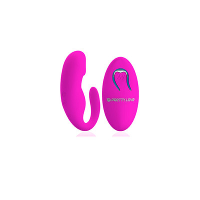 Foto 3 do produto Vibrador de Ponto G em Silicone com 12 Modos de Vibrações, Recarregável  e Controle Remoto sem Fio - Pretty Love Tiffany | Disponível em 3 Cores