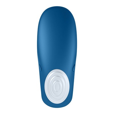 Foto 3 do produto Vibrador para Casal Recarregável em Silicone, 2 Motores com 10  Vibrações - Satisfyer Double Whale| 12 x 3,3 cm