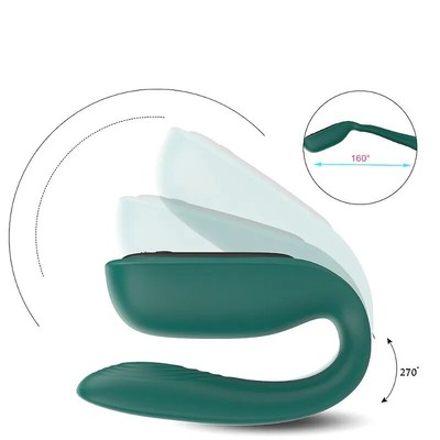 Foto 7 do produto Vibrador de Casal Recarregavel em Silicone com 9 Modo de Vibração e Controle Sem Fio - S-Hande Baud-RCT | 15,7 x 2,6 cm | Disponível em 2 Cores