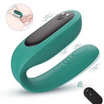 Foto 6 do produto Vibrador de Casal Recarregavel em Silicone com 9 Modo de Vibração e Controle Sem Fio - S-Hande Baud-RCT | 15,7 x 2,6 cm | Disponível em 2 Cores