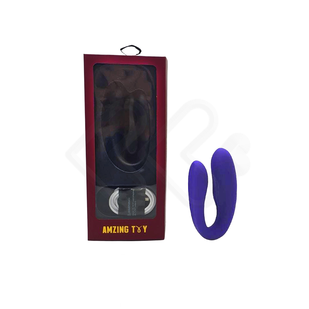 Vibrador de Casal Recarregável em Silicone com Leves Texturas Massageadoras e 9 Modos de Vibração - S-Hande Viviana - 21,5 x 2,6 cm | Disponível em 2 Cores - 12